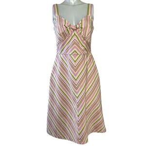JANE STREET MULTI‎ COLORED FIT & FLARE SPRING DRESS